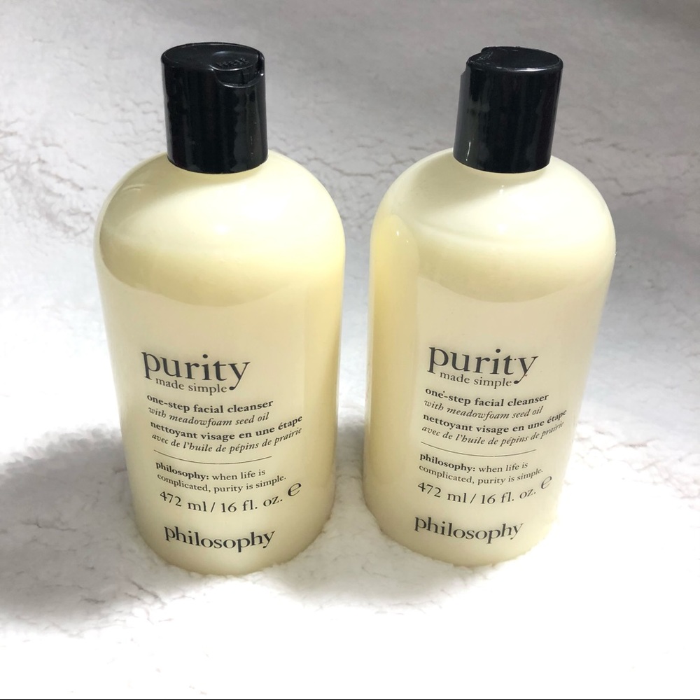 Philosophy Purity Made Simple Cleanser Two 16 Oz. Bottles New Sealed